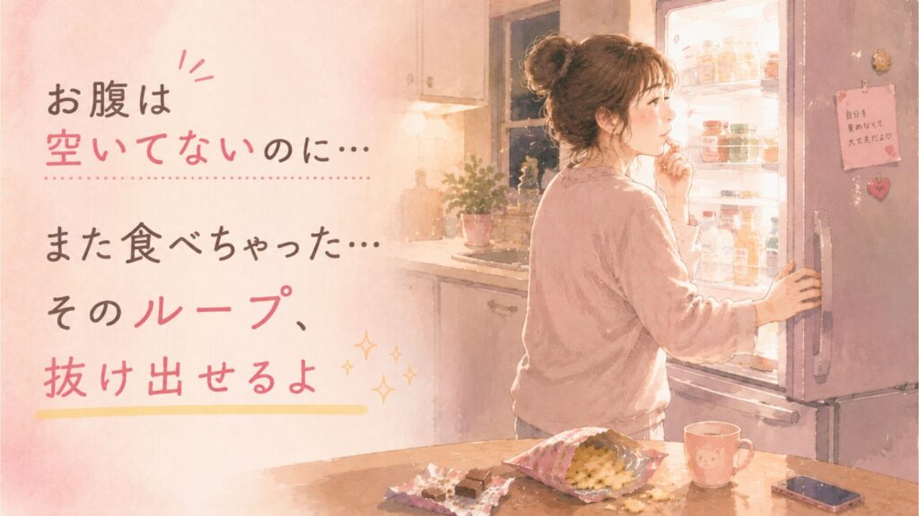 冷蔵庫の前にいる女性