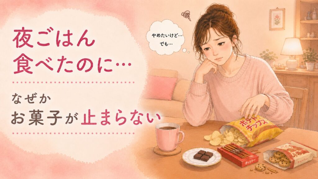 食べるのをやめられない女性